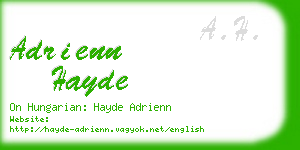 adrienn hayde business card